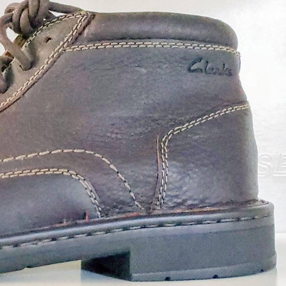 Clarks, Men's Kyros Mid, Brown Tumb,Casual Boot Size U.S. 8 M, Model 261-10607 - Picture 5 of 12